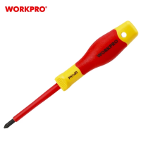 Отвертка PH1х80мм диэлектрическая Workpro---