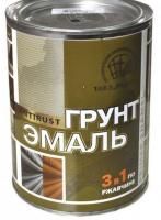 Грунт эмаль по ржавчине 3в1 зеленая 1,9кг глянец Радуга