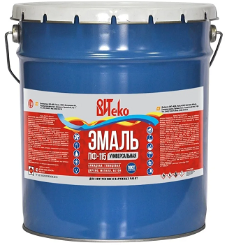 Эмаль ПФ-115 серая 20кг Витеко