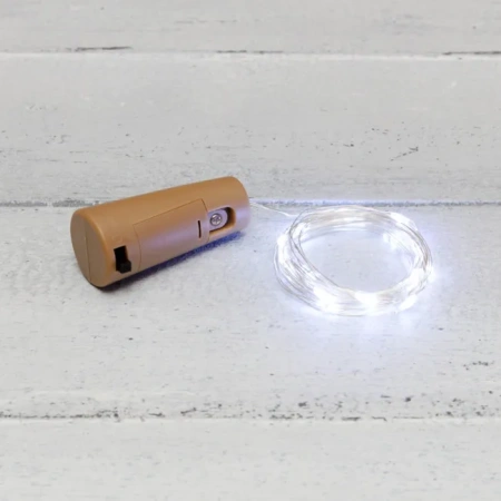 Гирлянда Роса  2м прозрачный ПВХ/белый свет с пробкой IP20 Neon-Light