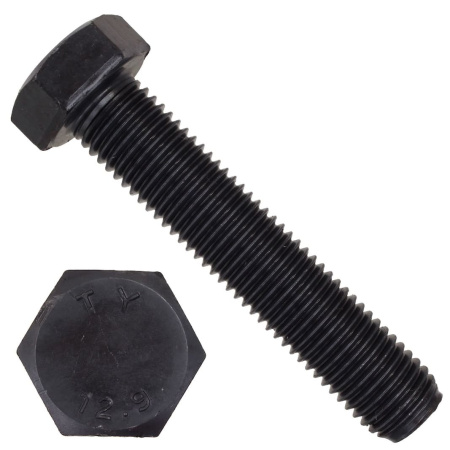 Болт 12х 80 черный DIN931