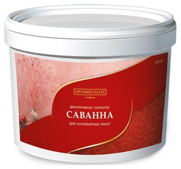 Покрытие декоративное D727 Саванна 15кг Optimist Elite