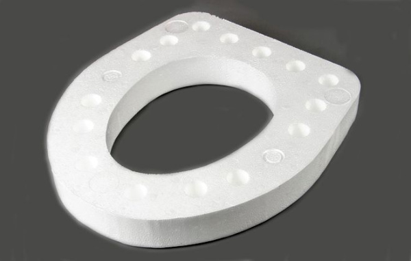 Сиденье для унитаза белое пенопласт