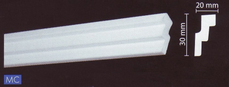 ППл Плинтус потолочный  30х20х2000 MC NMC