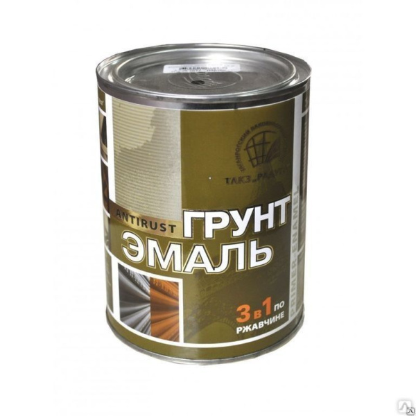 Грунт эмаль по ржавчине 3в1 коричневая 1,9кг глянец Радуга